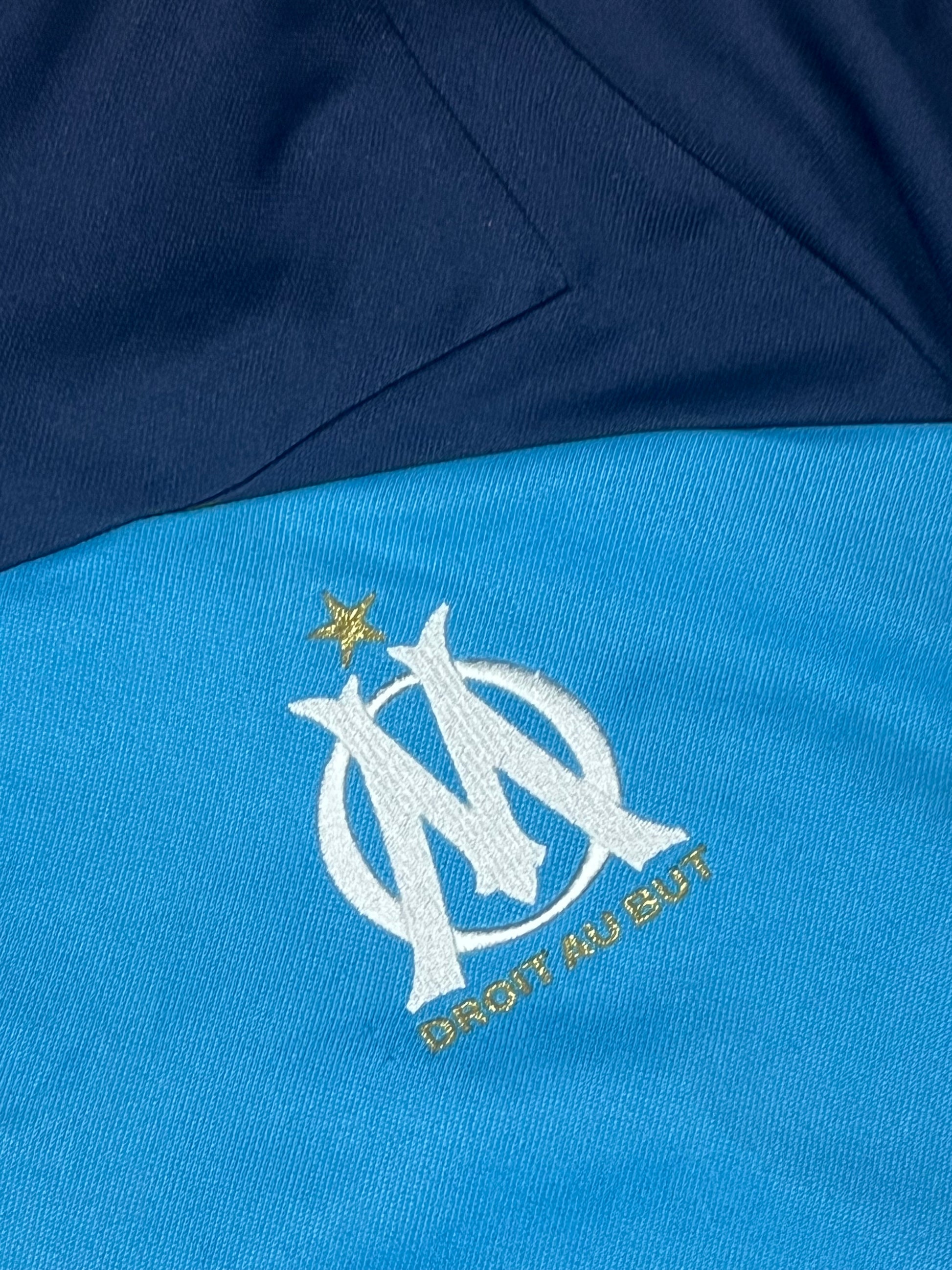 vintage Adidas Olympique Marseille halfzip {L}