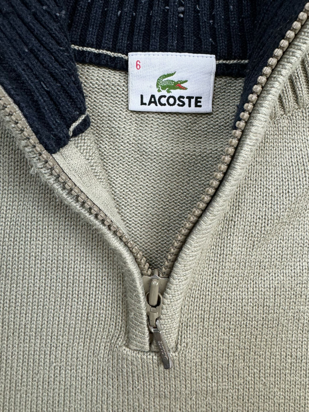 vintage Lacoste quarterzip {L}