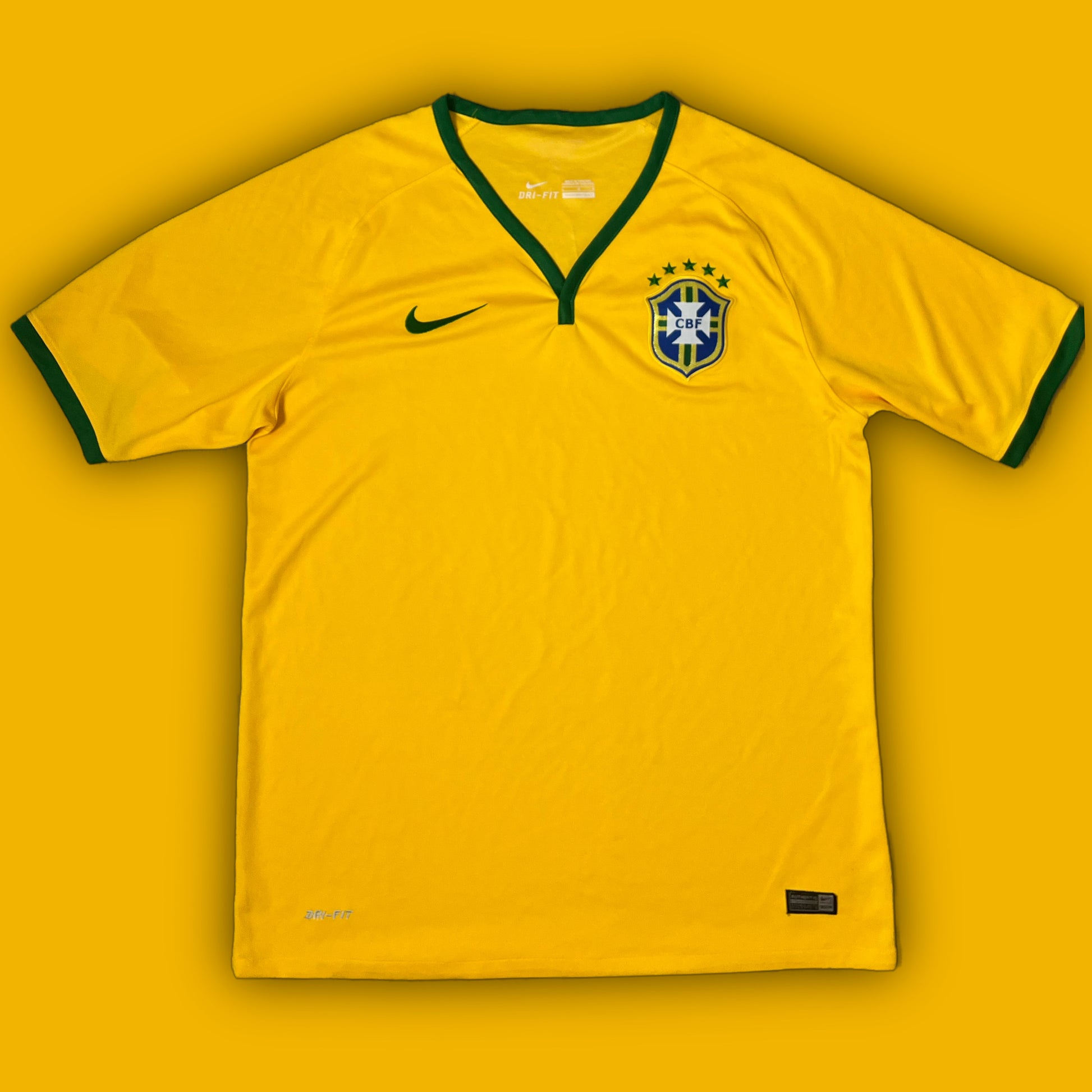 vintage Nike BRASIL 2014 home jersey {L}