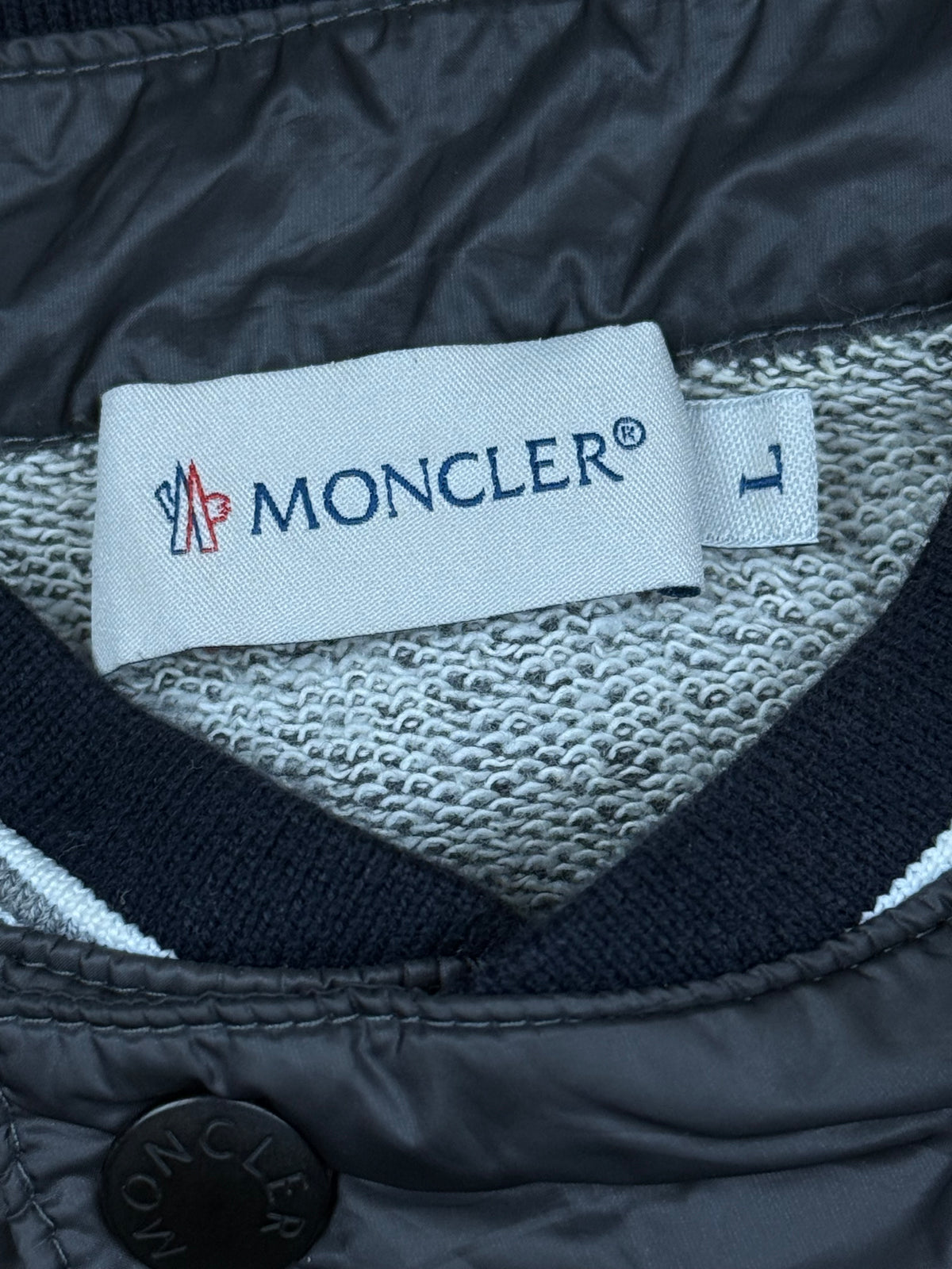 vintage Moncler hybrid sweatjacket