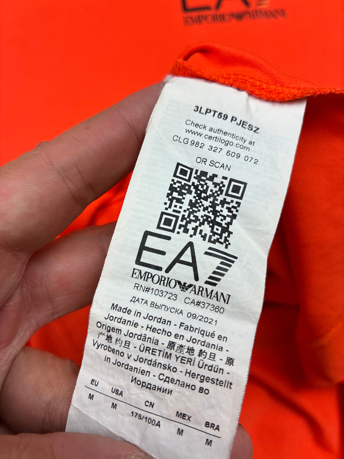 vintage Emporio Armani EA7 jersey {M}