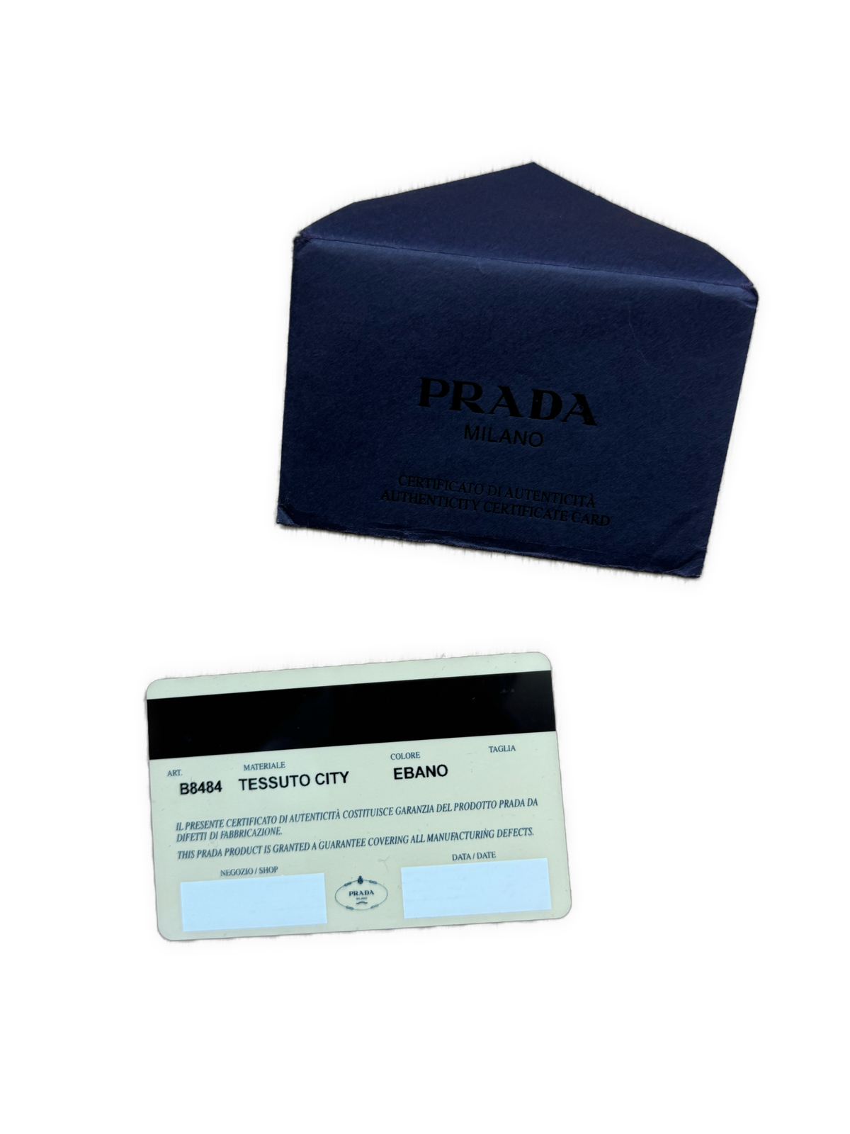 vintage Prada slingbag + cards