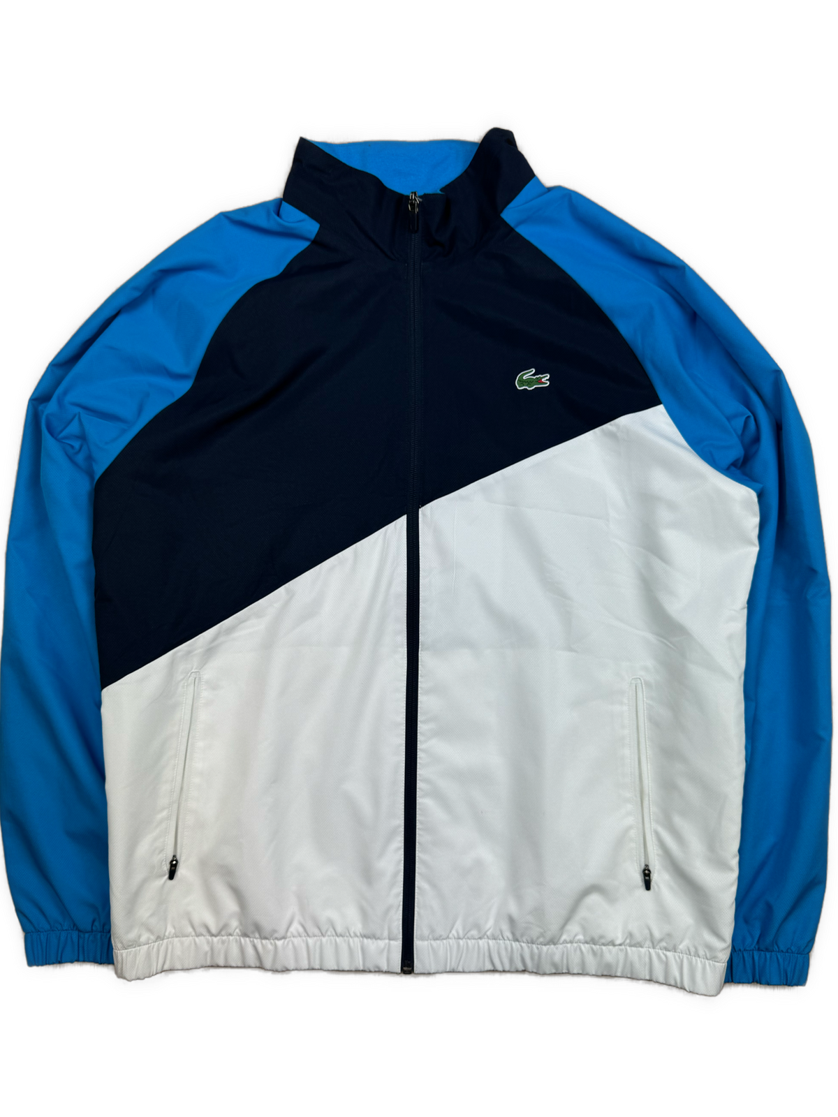 blue Lacoste windbreaker {XL}