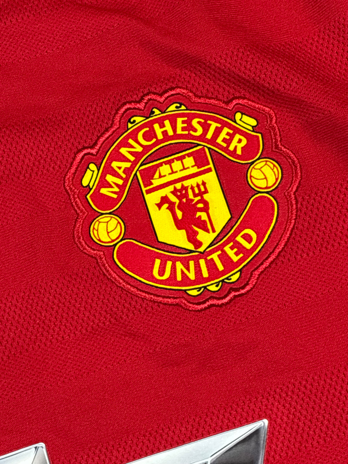 vintage Adidas Manchester United home jersey {L}