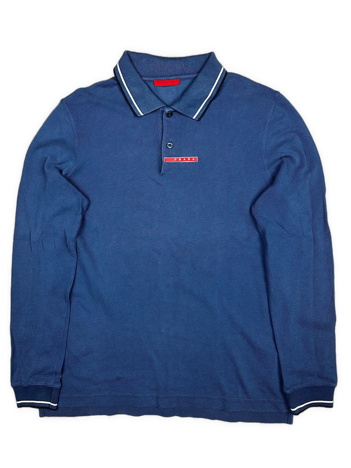 vintage navyblue Prada polo long {S}