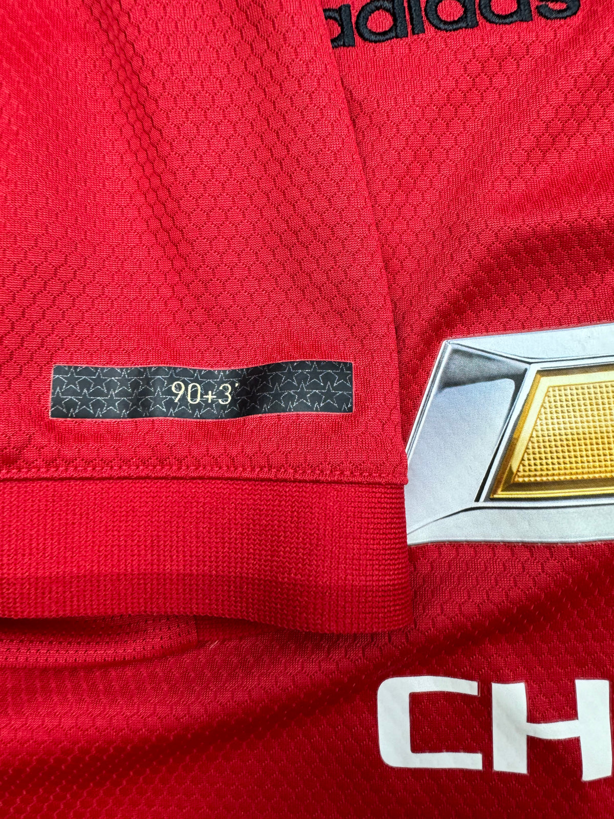 red Adidas Manchester United home jersey {XS}