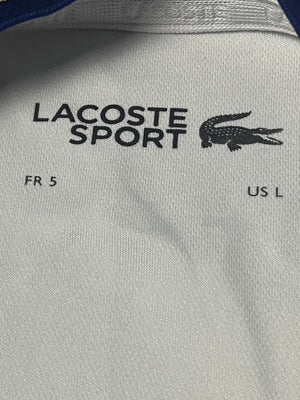 blue/white Lacoste jersey {L}