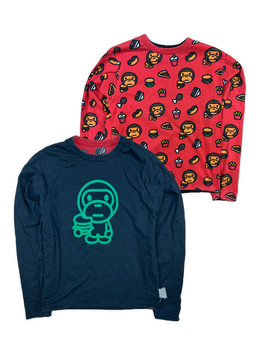 vintage BAPE Baby Milo reversible sweater {S}