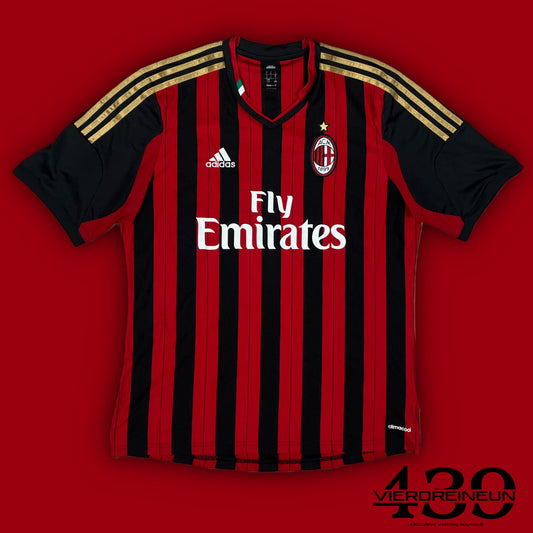 vintage Adidas Ac Milan 2013-2014 home jersey {L}