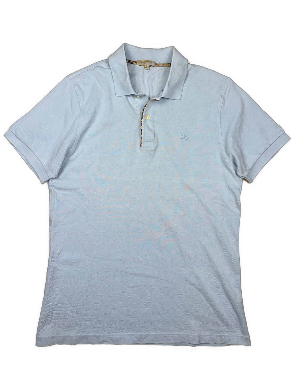vintage babyblue Burberry polo