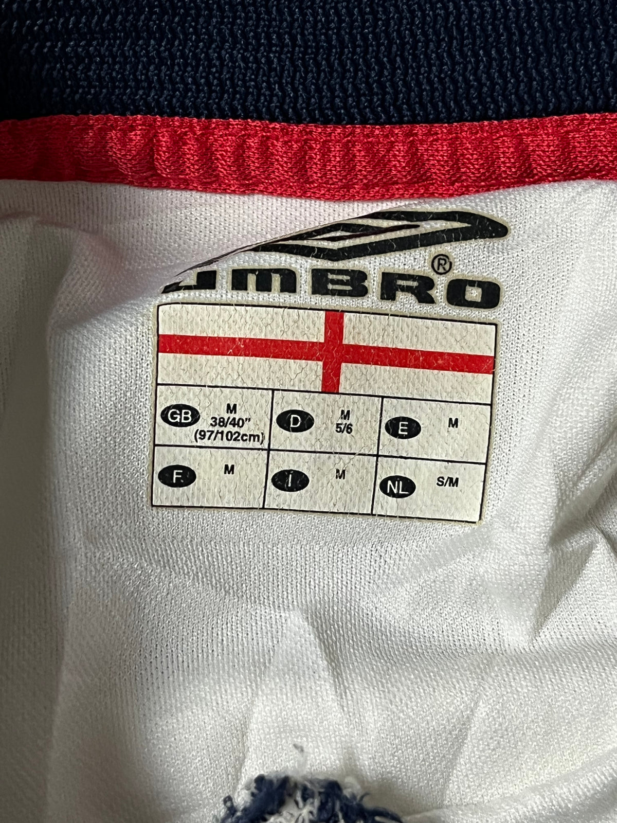 vintage Umbro England 2002 home jersey {L}