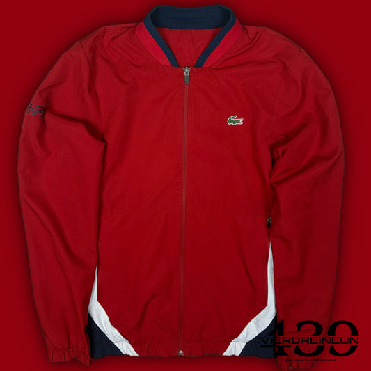 red Lacoste windbreaker {S}