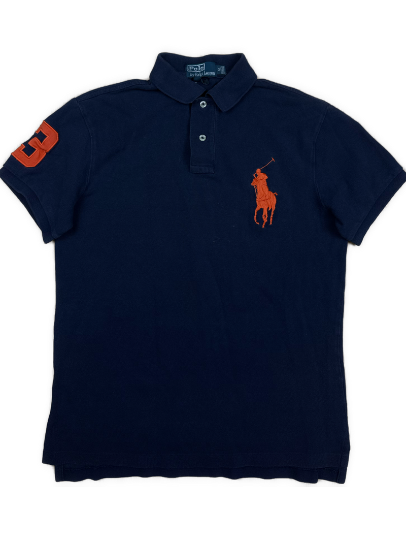 vintage navyblue Polo Ralph Lauren polo {M}