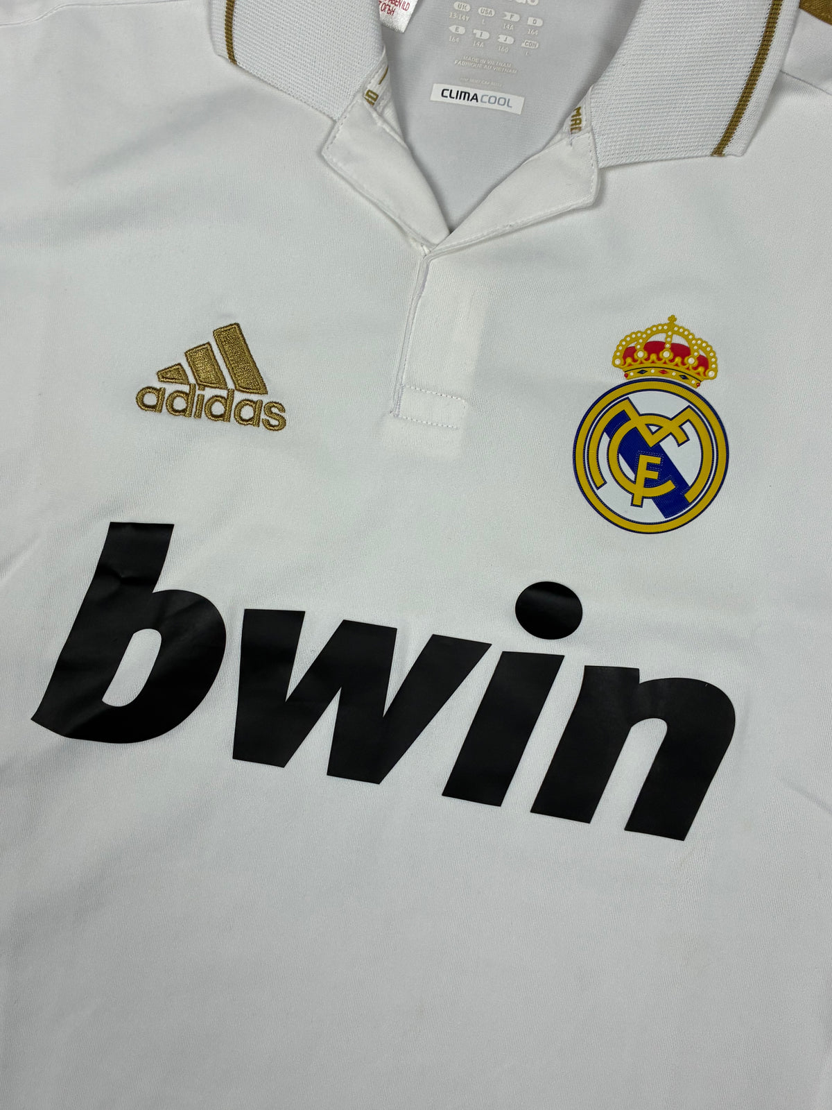 vintage Adidas Real Madrid home jersey {XS}