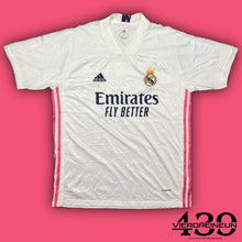 Cargar imagen en el visor de la galería, white Adidas Real Madrid 2020-2021 home jersey {XL}
