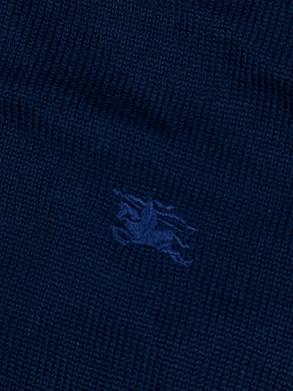 vintage navyblue Burberry quarterzip {M}