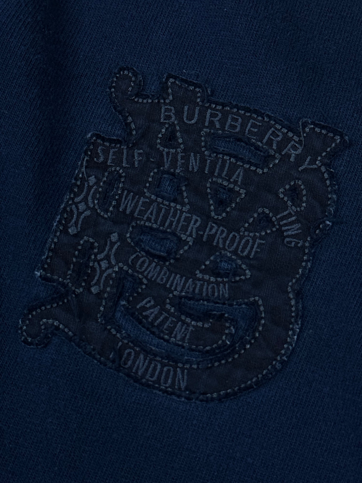 vintage navyblue Burberry polo long {XL}