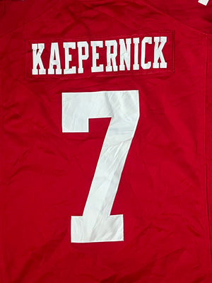 vintage Nike 49ERS KAEPERNICK7 Americanfootball jersey NFL {L}