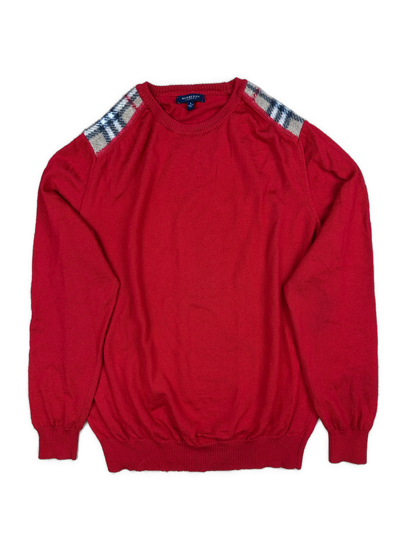 vintage Burberry knittedsweater {L}