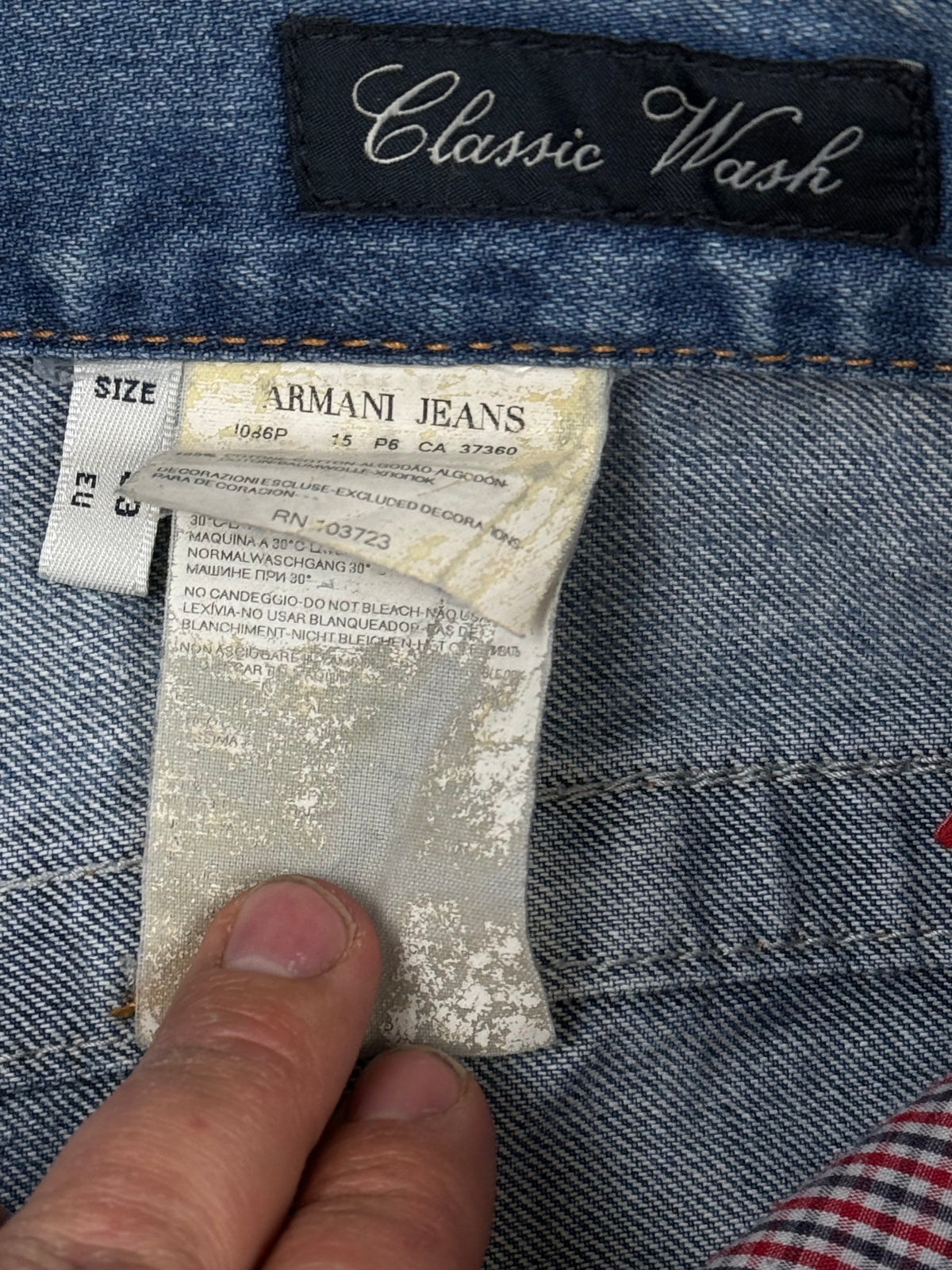vintage Armani jeans {S}