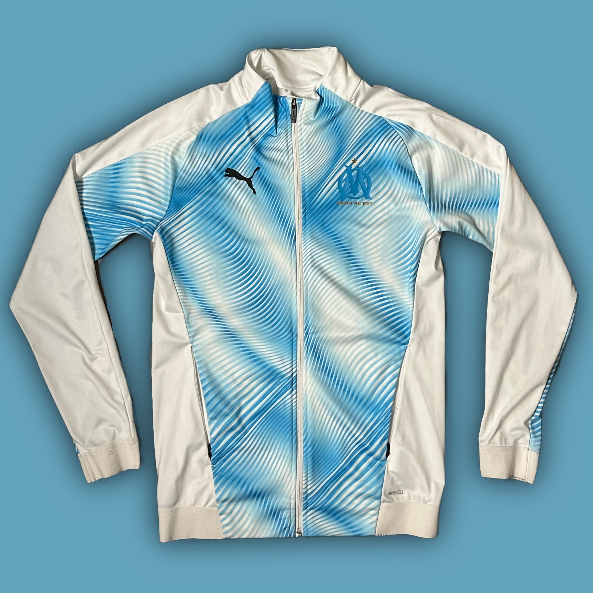 white Puma Olympique Marseille trackjacket {S}