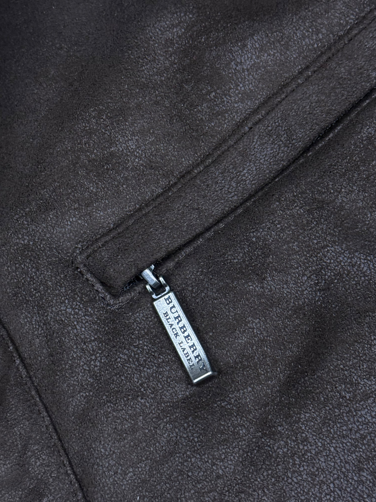 vintage Burberry Black Label wildleatherjacket {L}