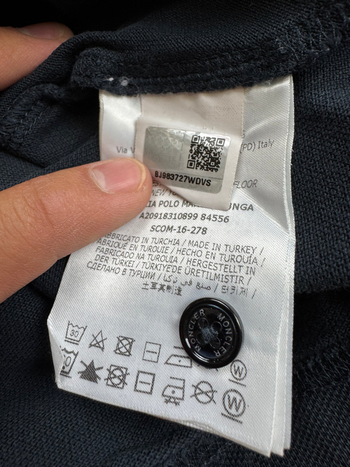vintage Moncler polo long {S}