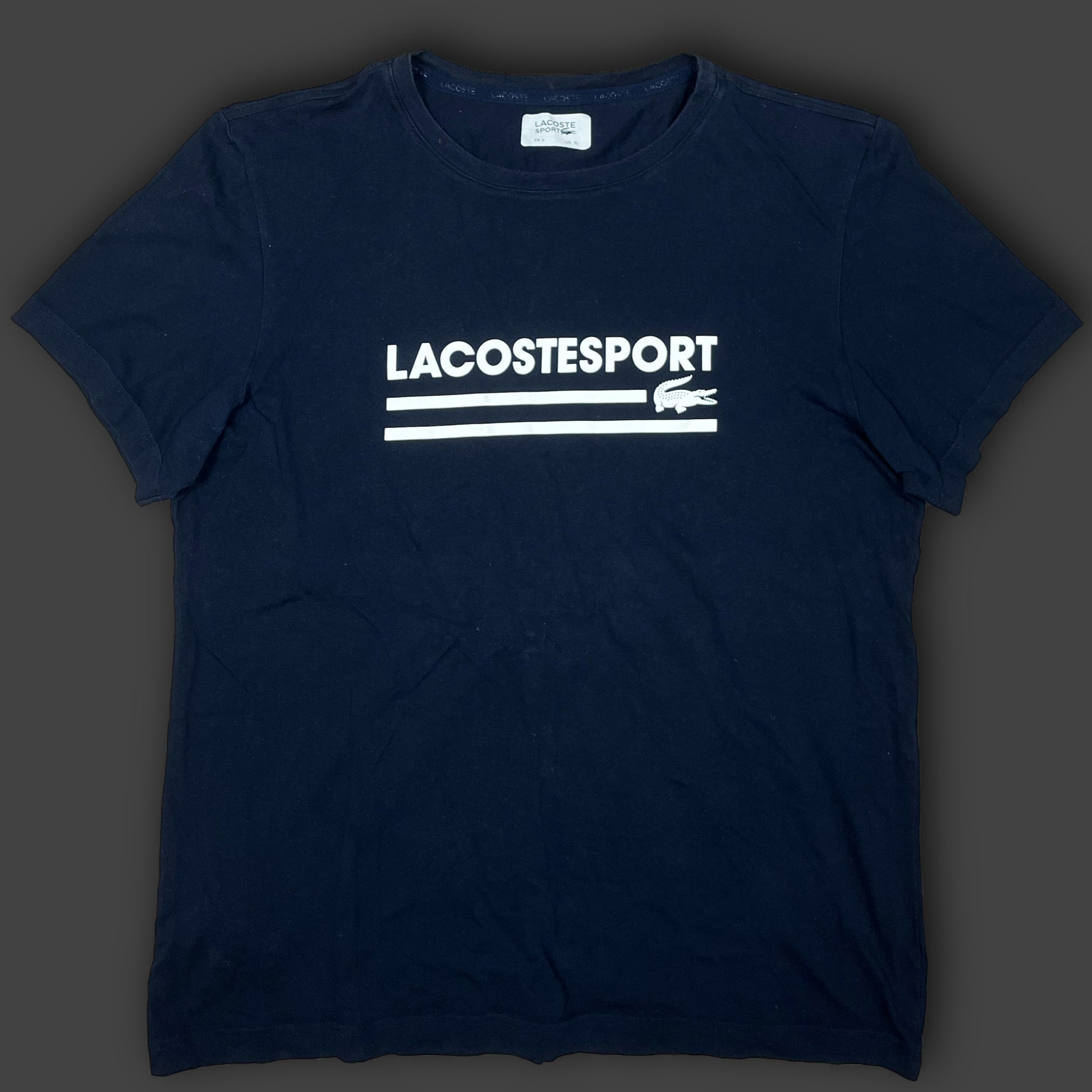 navyblue Lacoste t-shirt {XL}