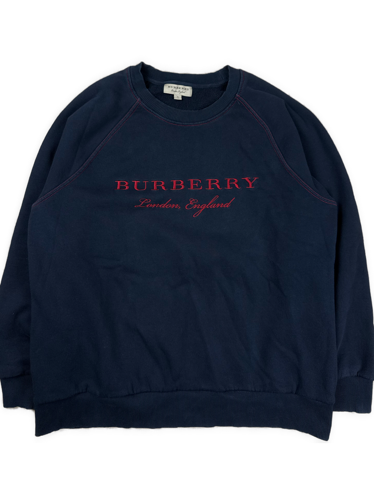 vintage navyblue Burberry sweater {XL}