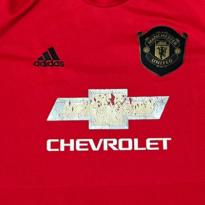 red Adidas Manchester United 2019-2020 home jersey {L}
