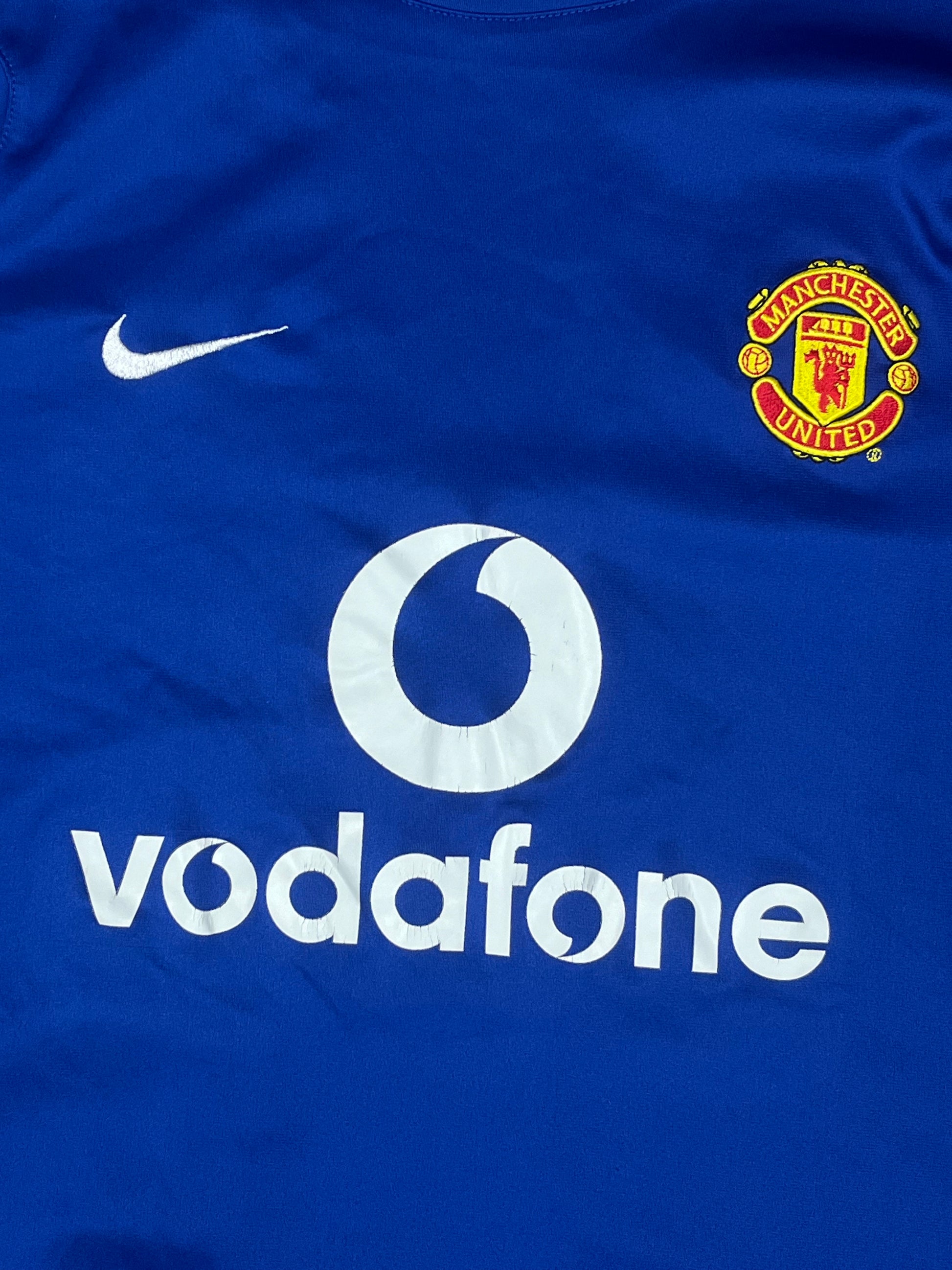 vintage Nike Manchester United trainingjersey {L}