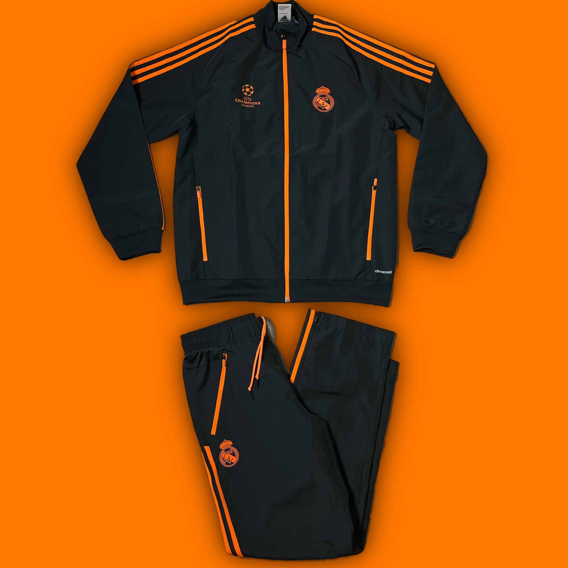 vintage Adidas Real Madrid UCL tracksuit {L}