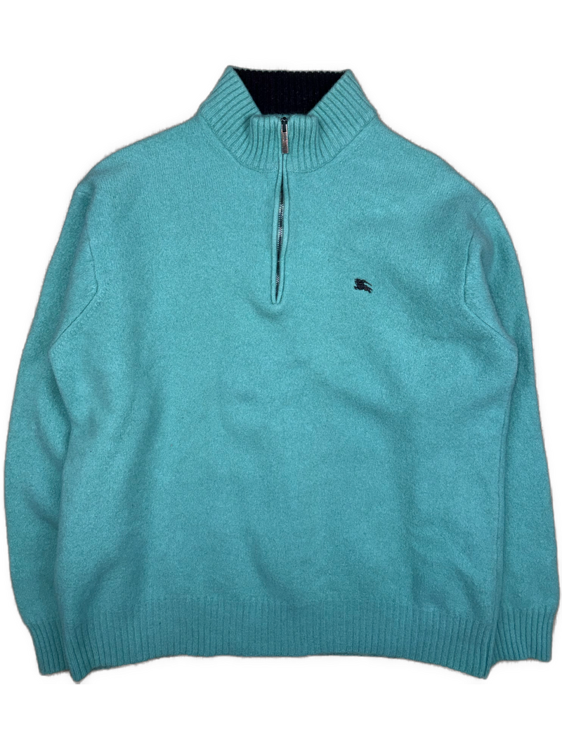 vintage Burberry quarterzip {S}