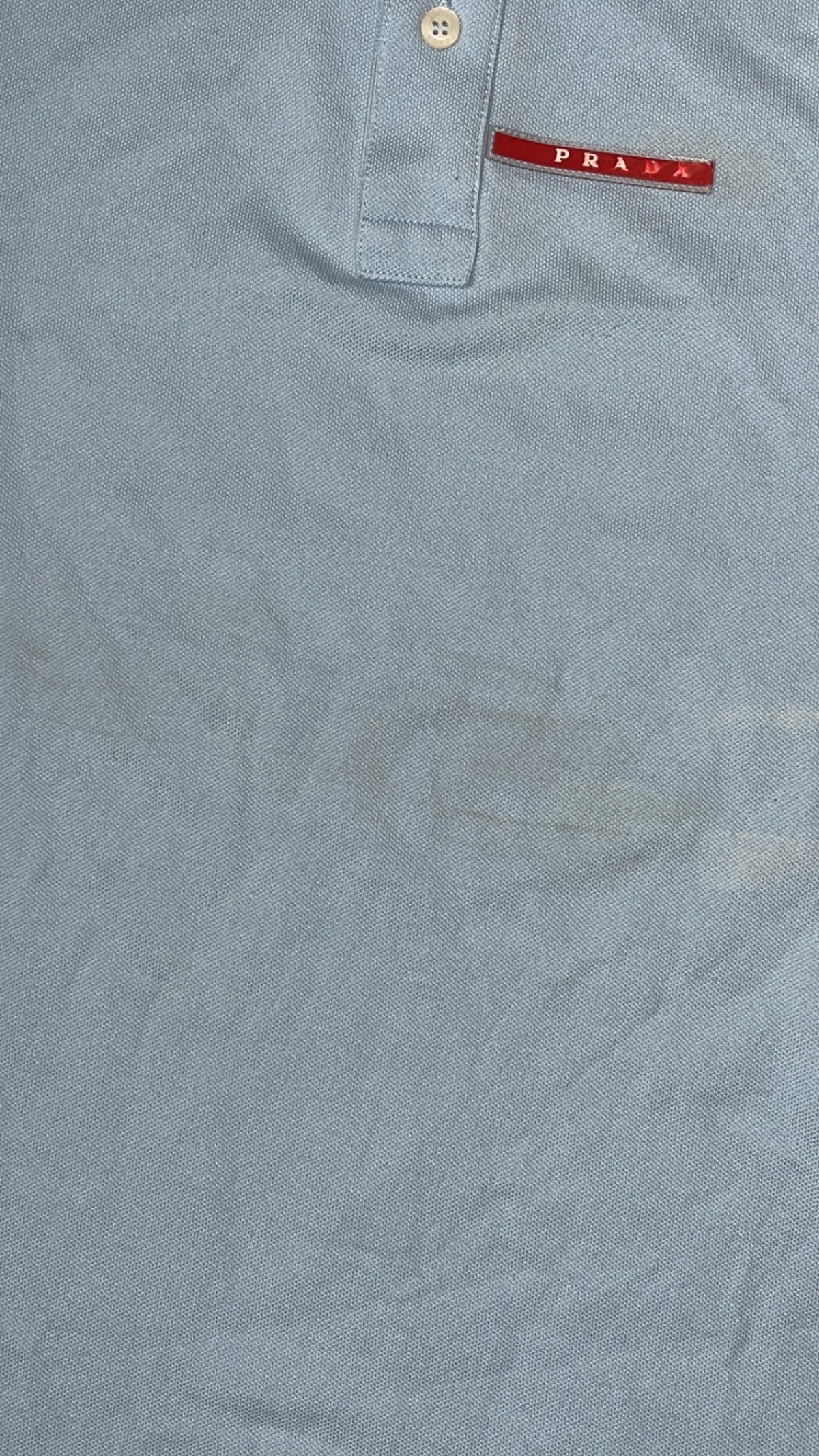 vintage babyblue Prada polo {S}