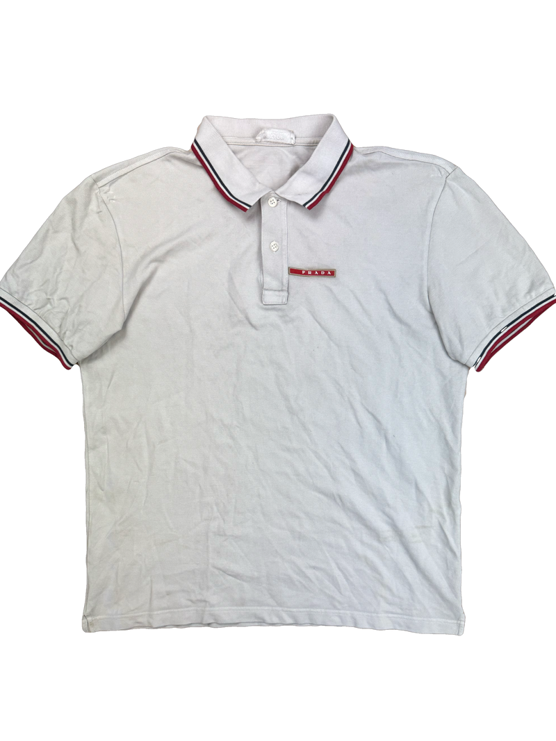white Prada polo {L}