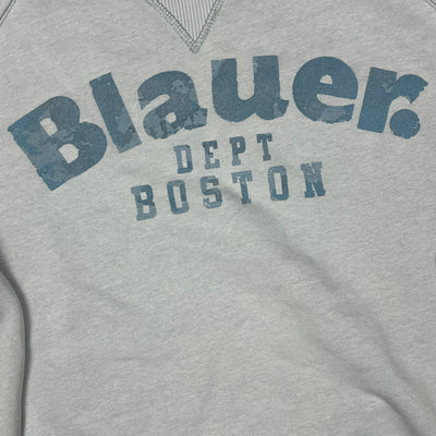 vintage babyblue Blauer sweater {L}