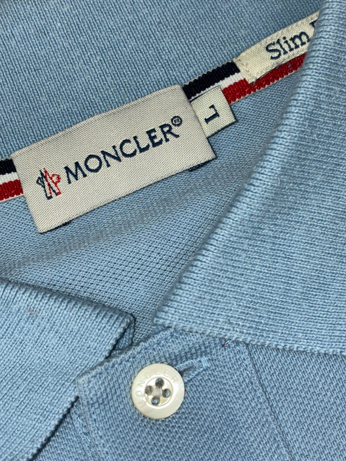 vintage babyblue Moncler polo {M}