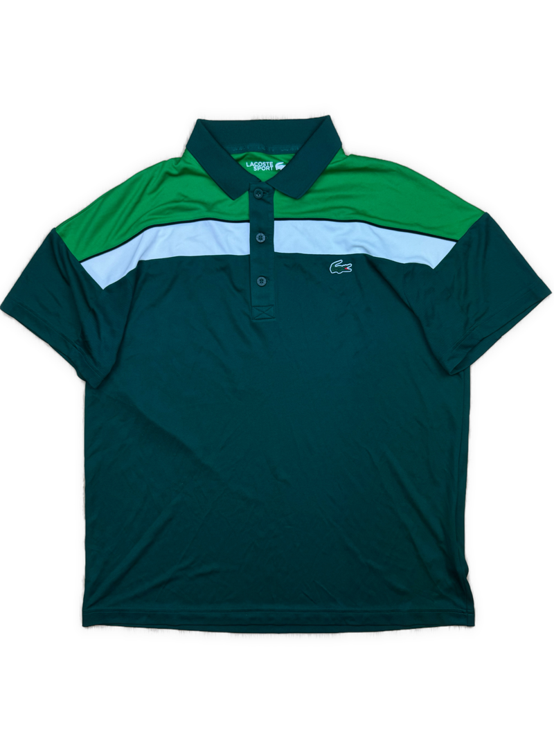 green Lacoste polo {L}