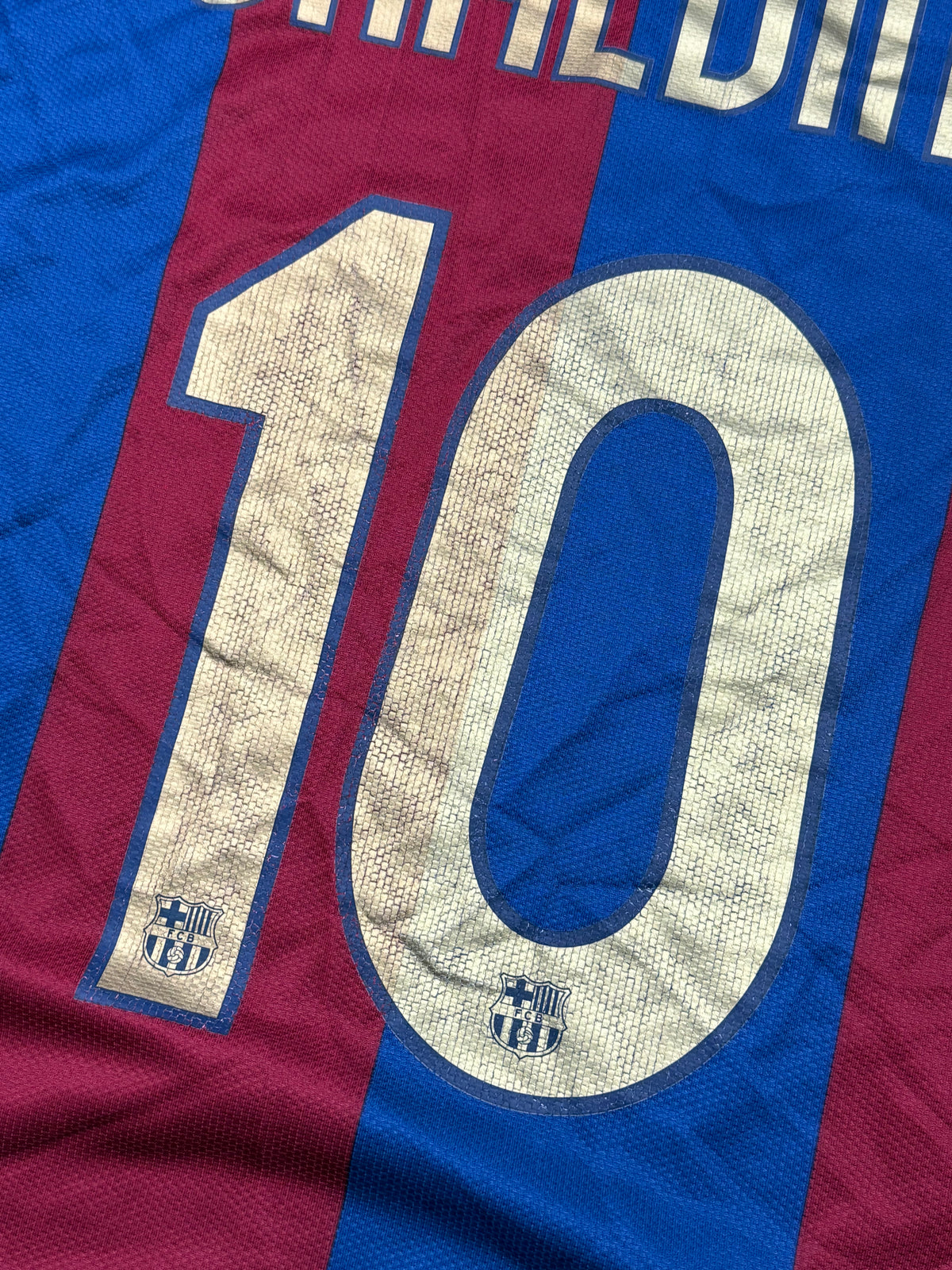 vintage Nike Fc Barcelona Ronaldinho10 home jersey
