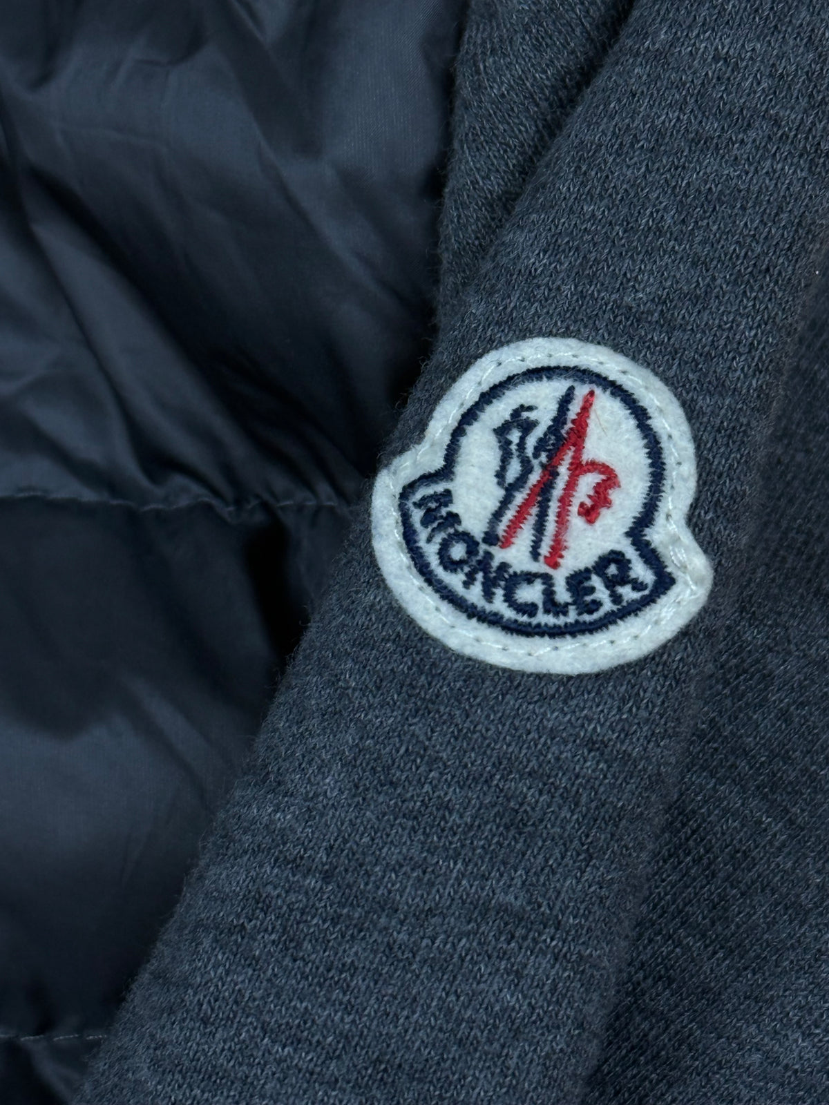 vintage Moncler hybrid sweatjacket