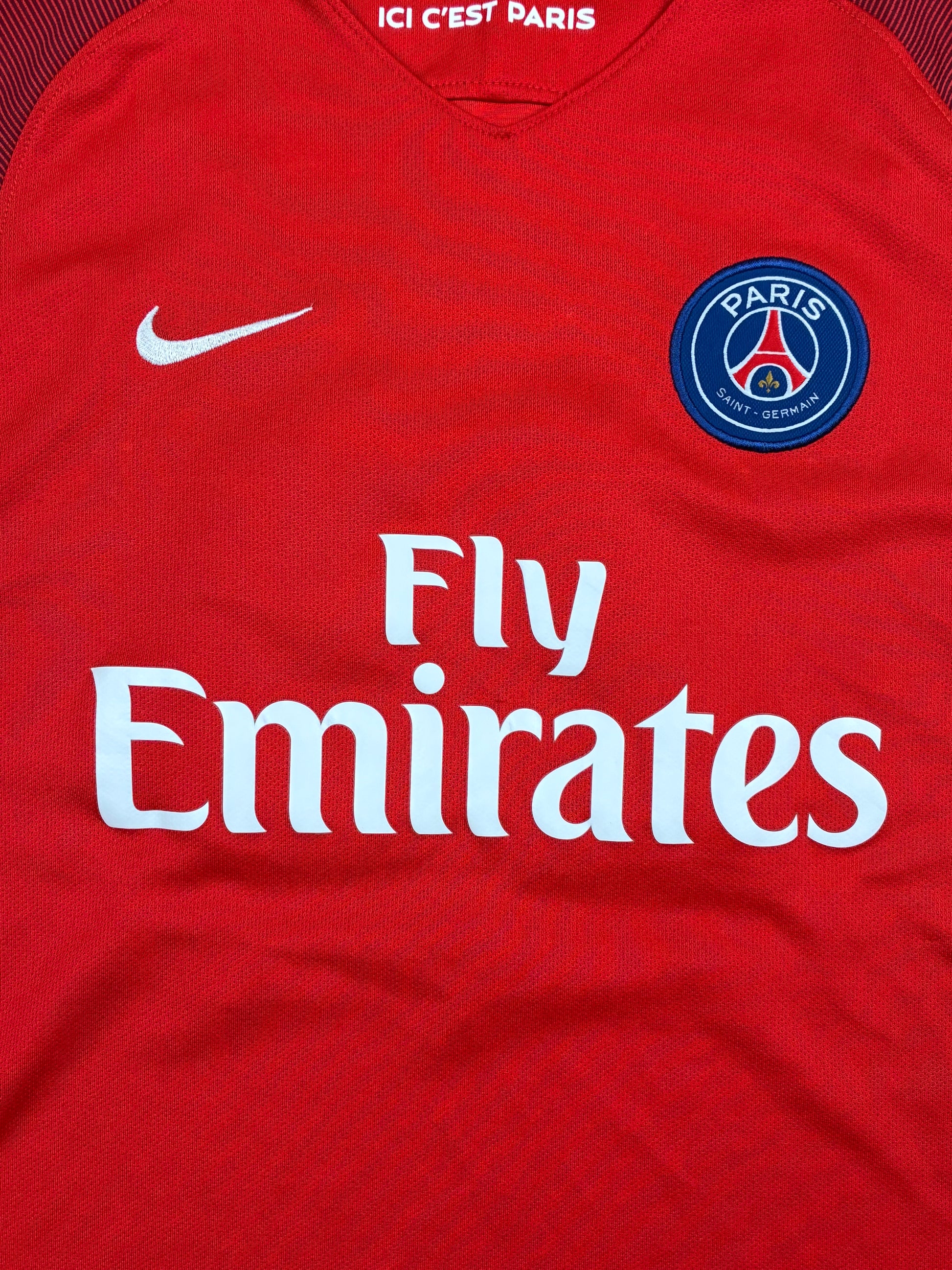 red Nike PSG Paris Saint Germain DRAXLER23 away jersey {XS}