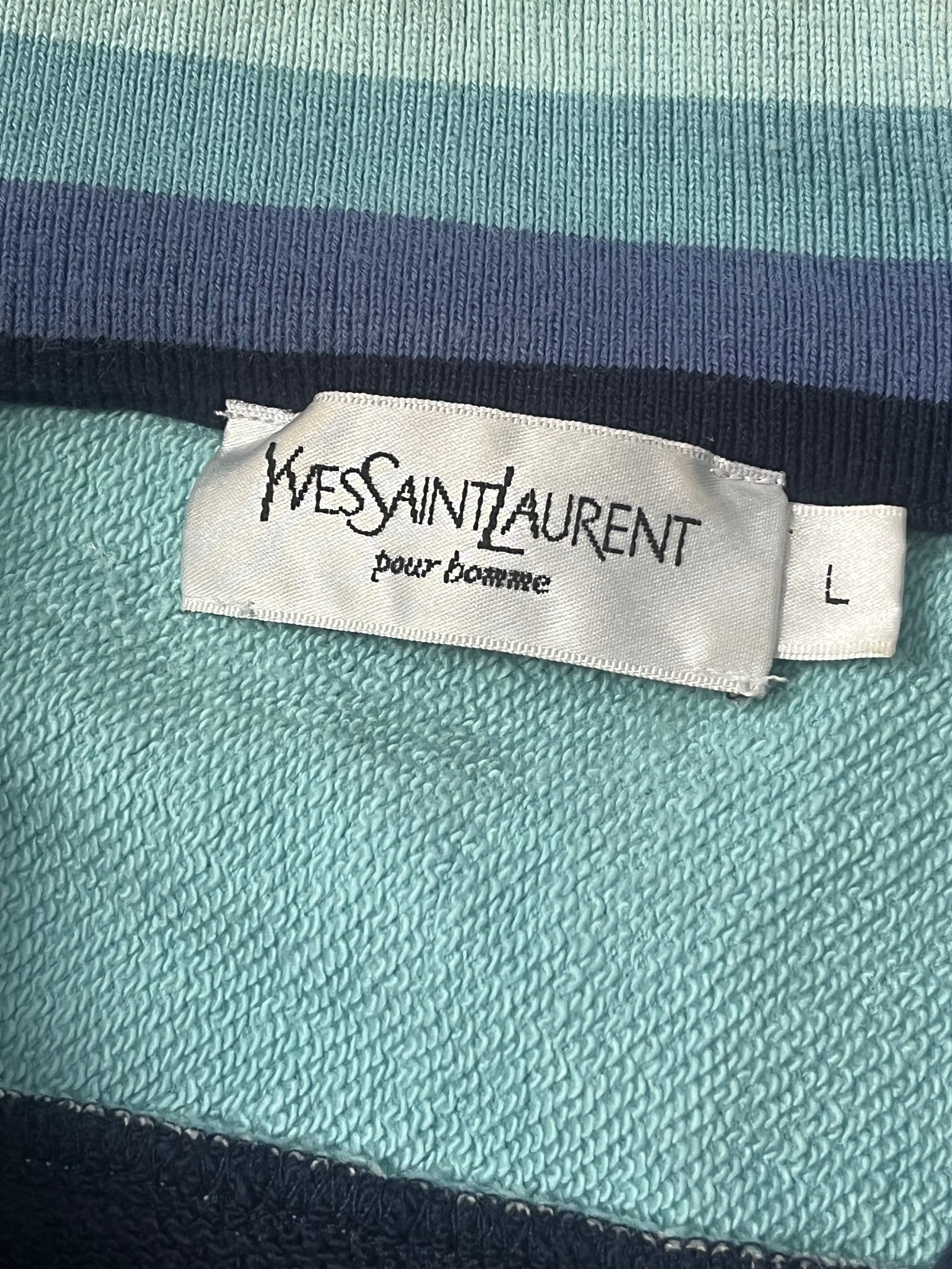 vintage YSL Yves Saint Laurent sweatjacket {L}