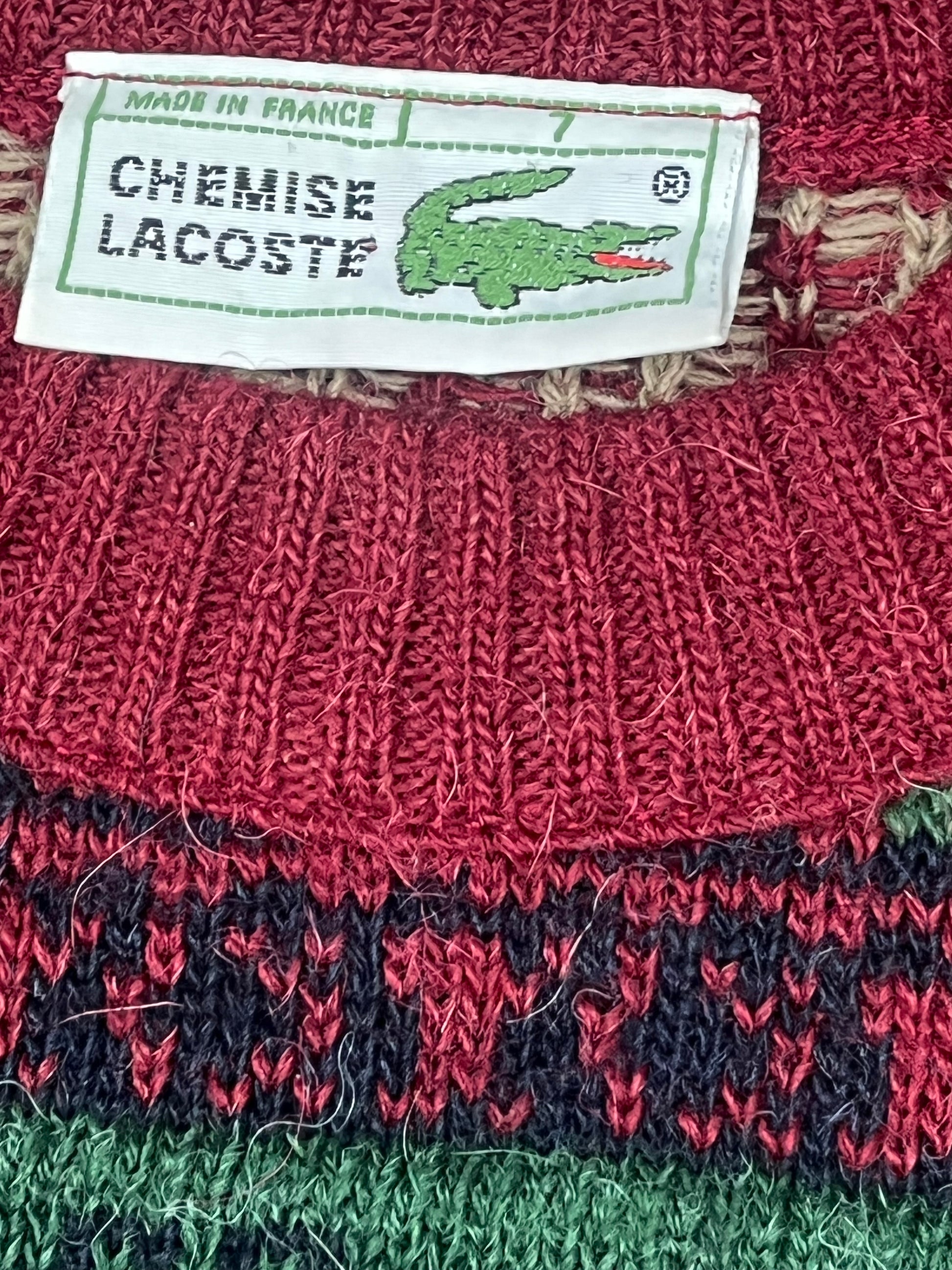 vintage Lacoste knittedsweater {L}