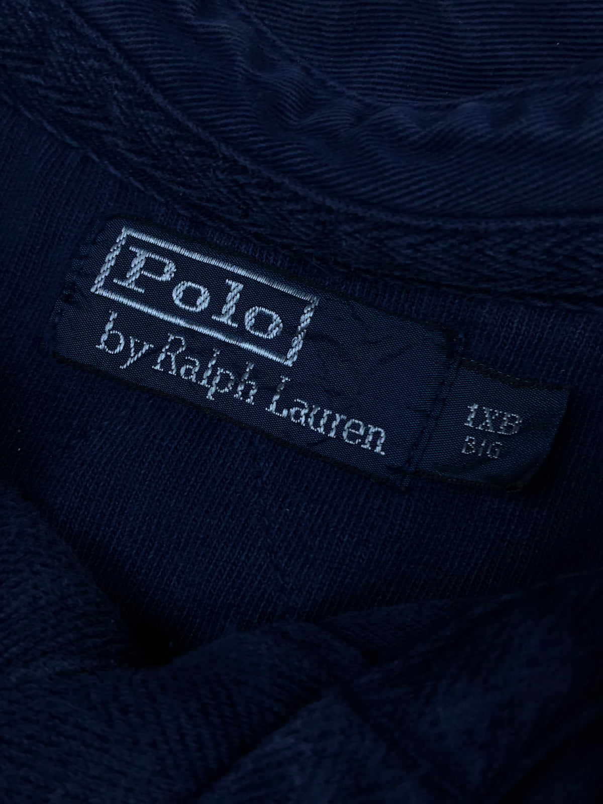 vintage navyblue Polo Ralph Lauren polo long {XL}