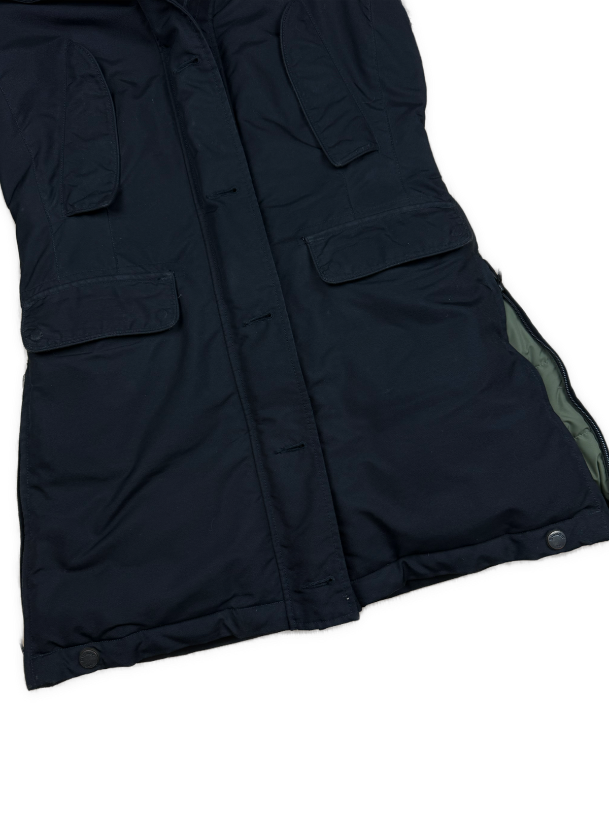 vintage Blauer winterjacket (real fur) {S}