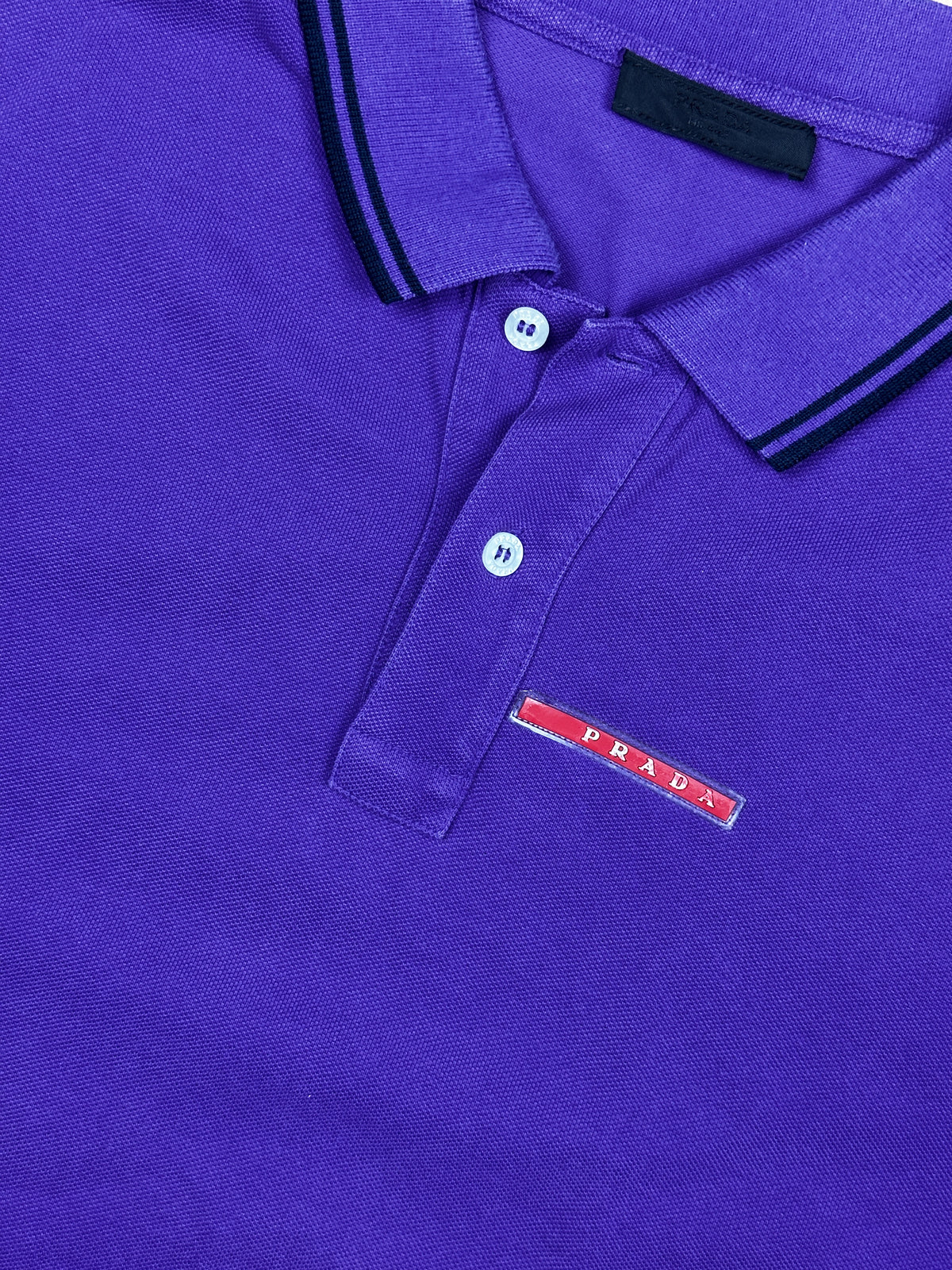 vintage purple Prada polo {L}