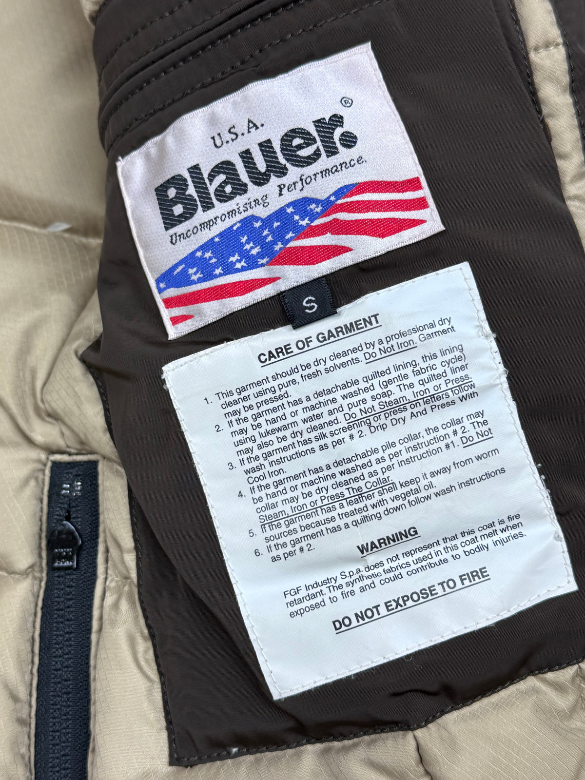 vintage brown Blauer winterjacket {S}
