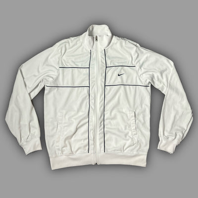 vintage white Nike trackjacket {M}