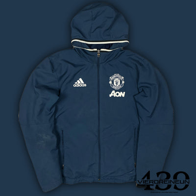 navyblue Adidas Manchester United windbreaker {S}