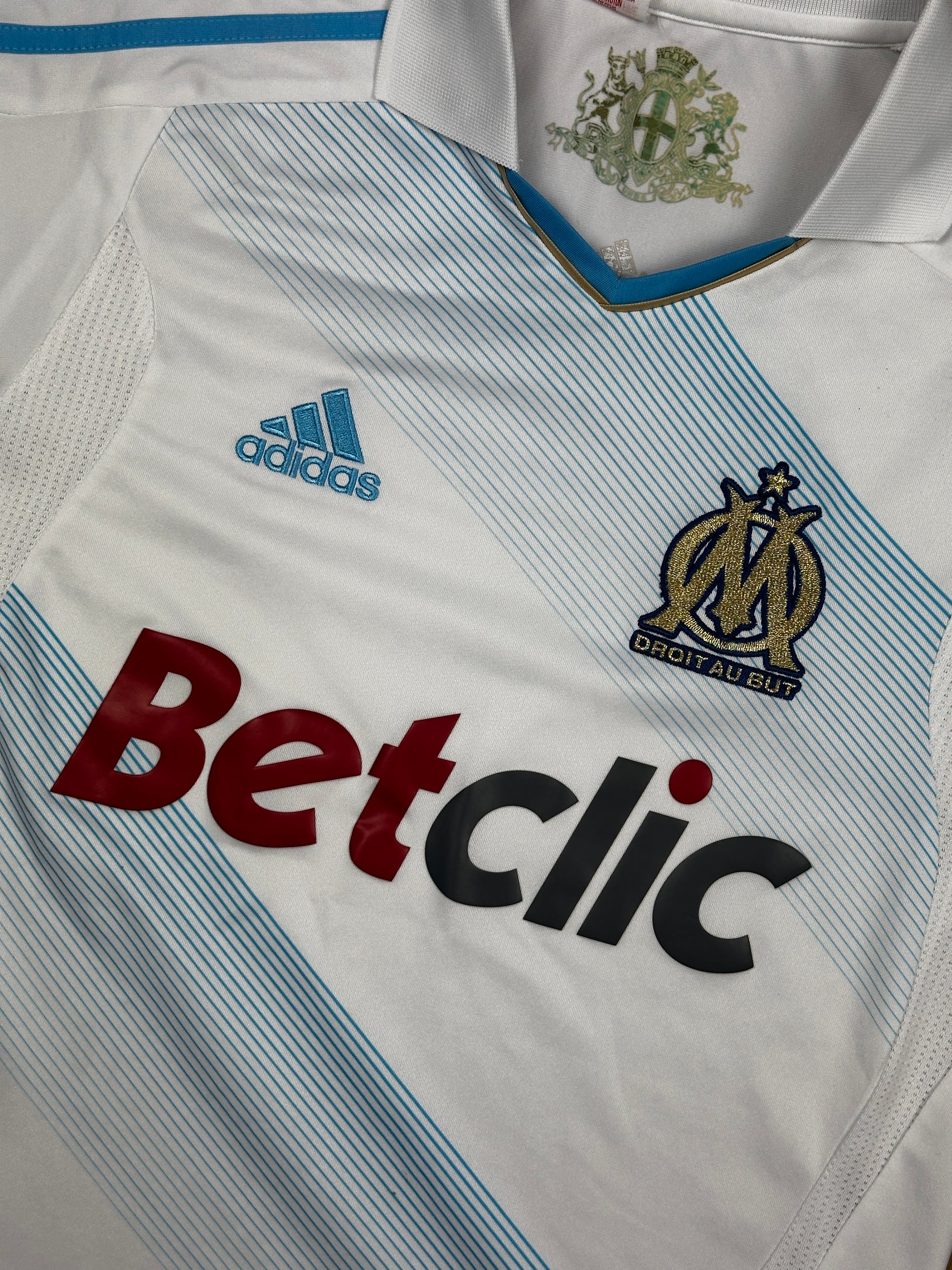 vintage Adidas Olympique Marseille home jersey {S}